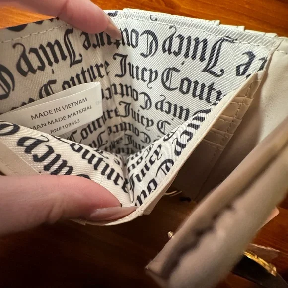 Juicy Couture Nude Trifold Angel Wallet - Picture 4 of 8